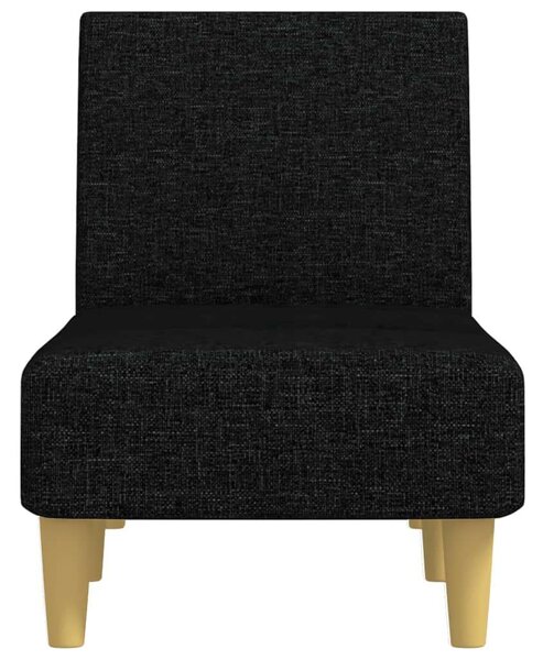 VidaXL Fekete Szövet Fotelágy - Dönthető - 140cm