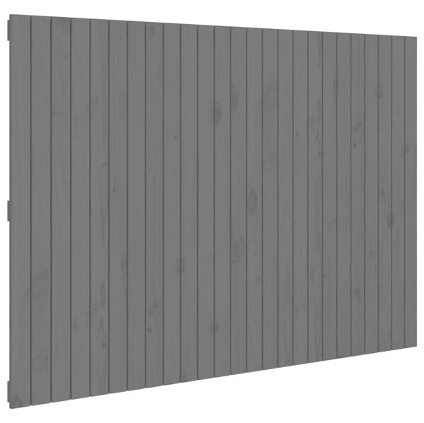 VidaXL Tömörfenyő Fali Fejtámla - Szürke - 160x110 cm