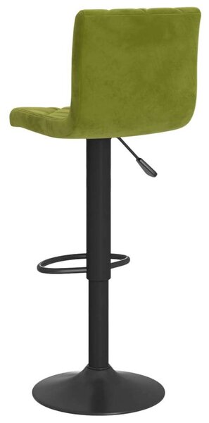 VidaXL Bársonybárszék - Zöld - 2 db
