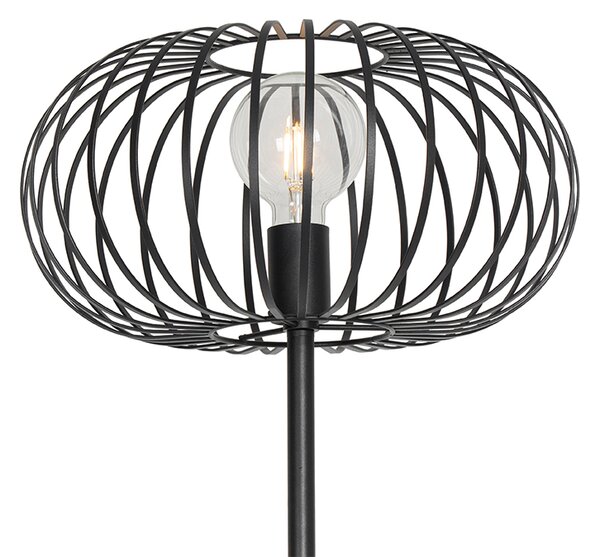 Design állólámpa fekete - Johanna
