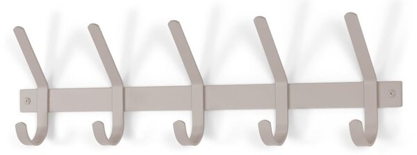 Szürkésbarna fém fali fogas 70 cm Dexter – Spinder Design