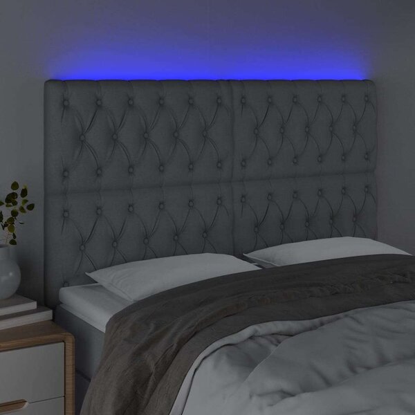 VidaXL LED-es Fejtámla - Világoszürke - 144cm