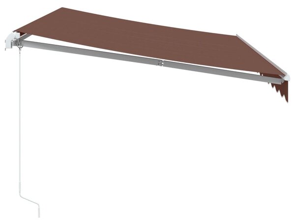 VidaXL barna kézzel kihúzható napellenző 350 x 250 cm
