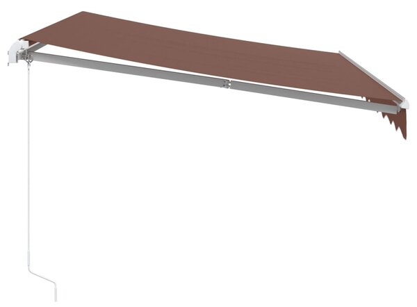 VidaXL barna kézzel kihúzható napellenző 300 x 250 cm