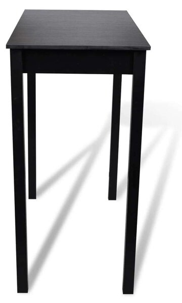 Bárasztal szett - 2 Fekete Bárszékkel - 115x55 cm