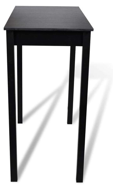 Bárasztal szett - 2 Fekete Bárszékkel - 115x55 cm