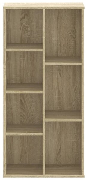 Sonoma tölgy színű szerelt fa könyvszekrény 50x25x105 cm