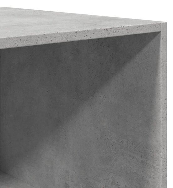 Betonszürke szerelt fa ruhásszekrény 50 x 50 x 200 cm