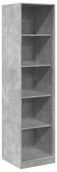 Betonszürke szerelt fa ruhásszekrény 50 x 50 x 200 cm