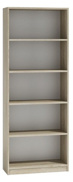 Keskeny könyvespolc RAUNO - 60 cm, sonoma tölgyfa