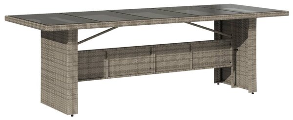 11 részes szürke polyrattan kerti ülőgarnitúra párnákkal