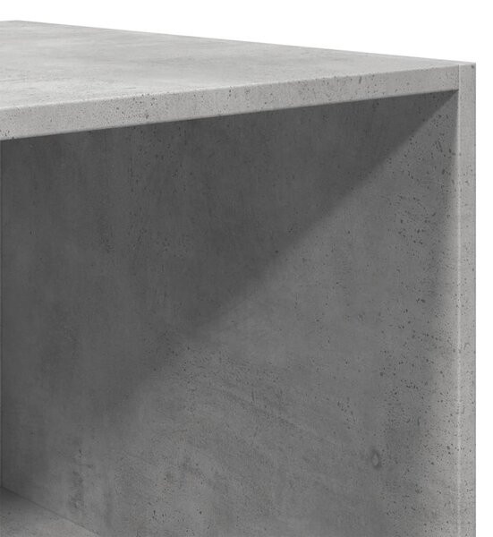 Betonszürke szerelt fa ruhásszekrény 80 x 50 x 200 cm