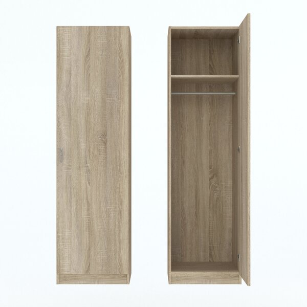 Keskeny előszobai gardrób 51 cm ROSHARON - sonoma tölgy