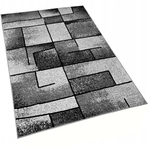 LUKEN téglalap alakú szőnyeg 70x130 cm - szürke