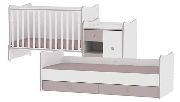 Lorelli MiniMax Kombiágy - Babaágy és Ifjúsági Ágy - 72x190 cm