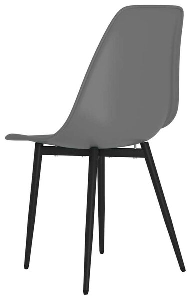4 db Szürke Polipropilén Étkezőszék - Minimalista Design