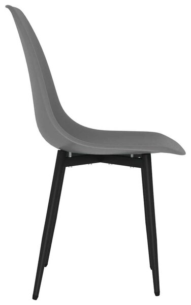 4 db Szürke Polipropilén Étkezőszék - Minimalista Design