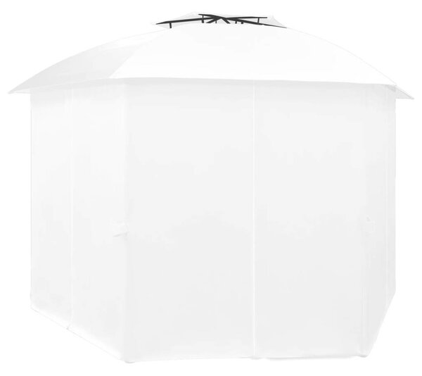 VidaXL Kerti Pavilon - Fehér - 360x312x265 cm