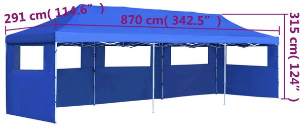Blumfeldt - Rendezvénysátor - Összecsukható - 3x9m