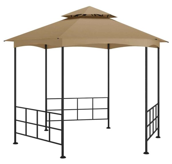 Tópszínű pavilon oldalfalakkal 3,1 x 2,7 m