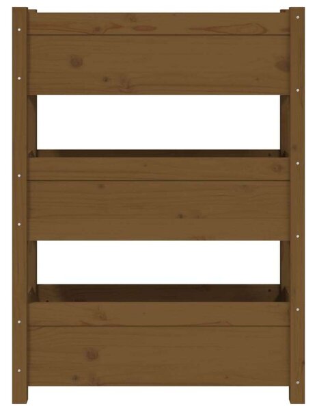 VidaXL 3 Szintes Fenyőfa Növénytartó - 77x25x104,5 cm