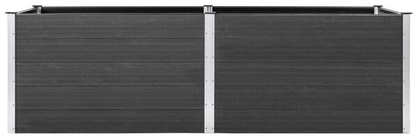 VidaXL WPC Magaságyás - Szürke - 200x50x91 cm