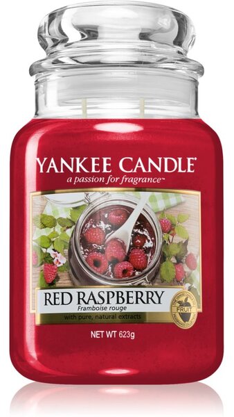 Yankee Candle Red Raspberry illatos gyertya Classic közepes méret 623 g