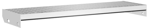 Horganyzott acél rácsos lépcsőfok 80 x 24 x 7 cm