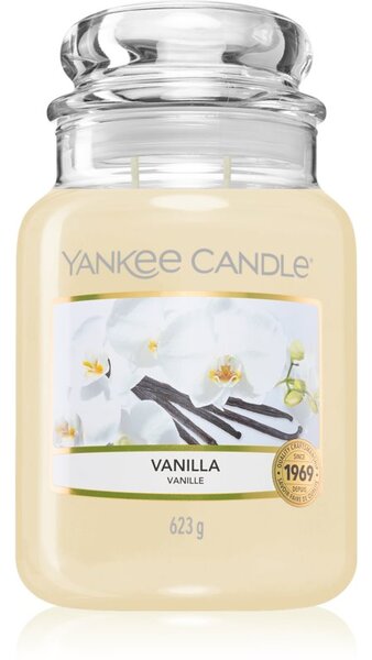 Yankee Candle Vanilla illatos gyertya Classic közepes méret 623 g