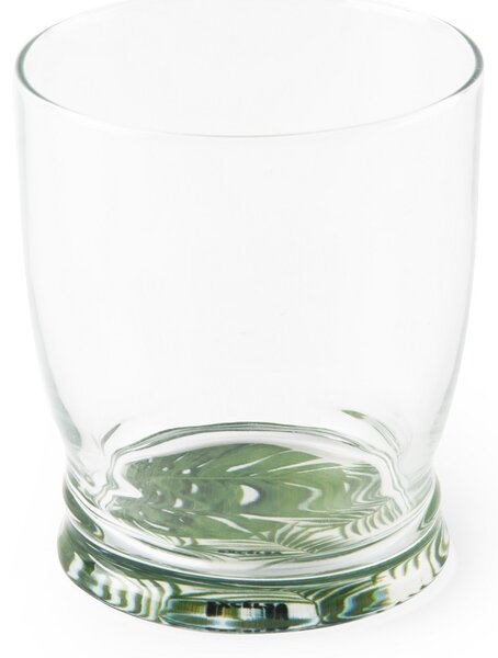 Vizespohár, üveg, 340 ml, Ø8xH9,5 cm, Foliage Zöld
