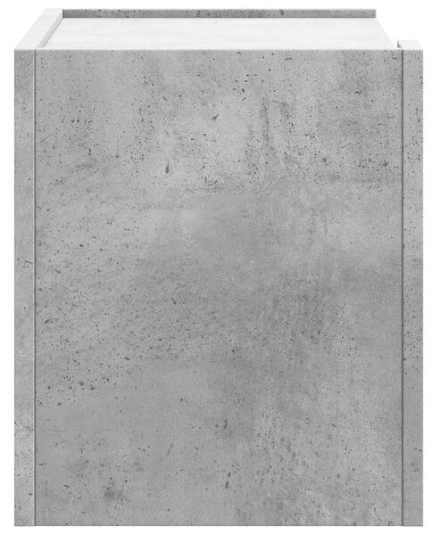 2 db betonszürke falra szerelhető éjjeliszekrény 45x30x35 cm