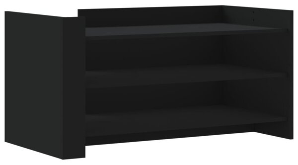 Fekete szerelt fa dohányzóasztal 100 x 50 x 50 cm