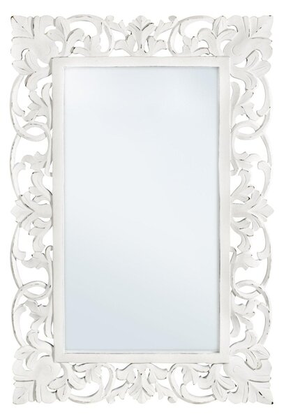 DALILA antik fehér tükör 60x90