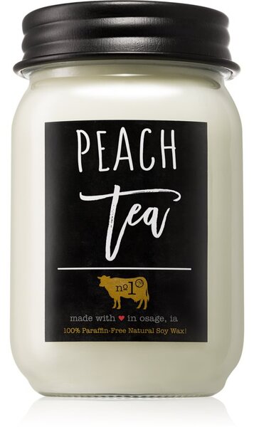 Milkhouse Candle Co. Farmhouse Peach Tea illatos gyertya Mason Jar 368 g