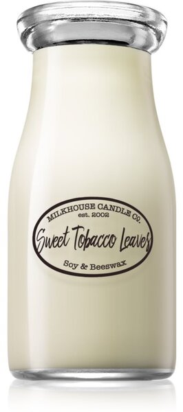 Milkhouse Candle Co. Creamery Sweet Tobacco Leaves illatos gyertya Milkbottle 227 g