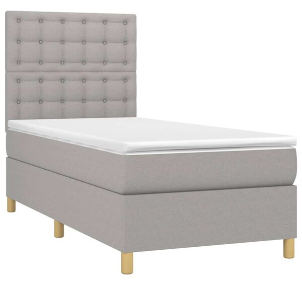 VidaXL LED-es Ágy - Rugós Matraccal - 80x200 cm