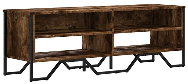 Füstös tölgy színű szerelt fa TV-szekrény 122 x 34 x 41 cm