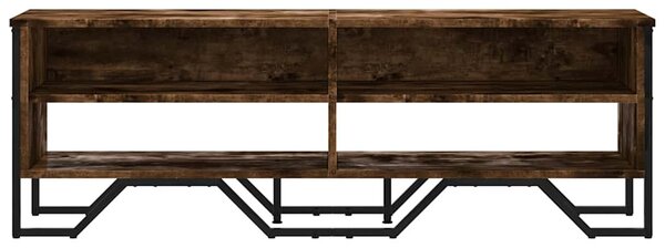 Füstös tölgy színű szerelt fa TV-szekrény 122 x 34 x 41 cm