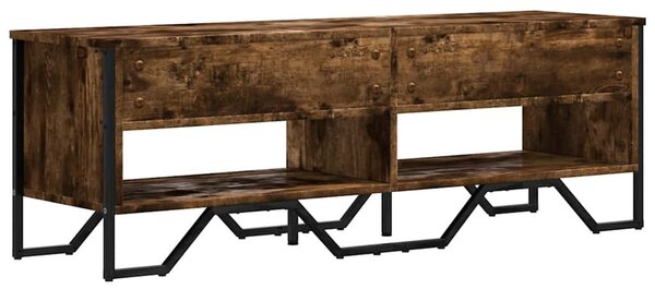 Füstös tölgy színű szerelt fa TV-szekrény 122 x 34 x 41 cm
