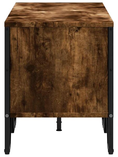 Füstös tölgy színű szerelt fa TV-szekrény 122 x 34 x 41 cm
