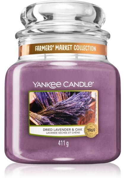 Yankee Candle Dried Lavender & Oak illatos gyertya Classic nagy méret 411 g