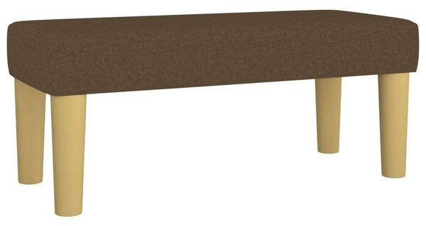 VidaXL sötétbarna szövet rugós ágy matraccal 100 x 200 cm