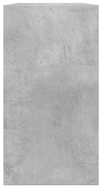 Betonszürke szerelt fa mosdószekrény 63 x 29 x 55 cm