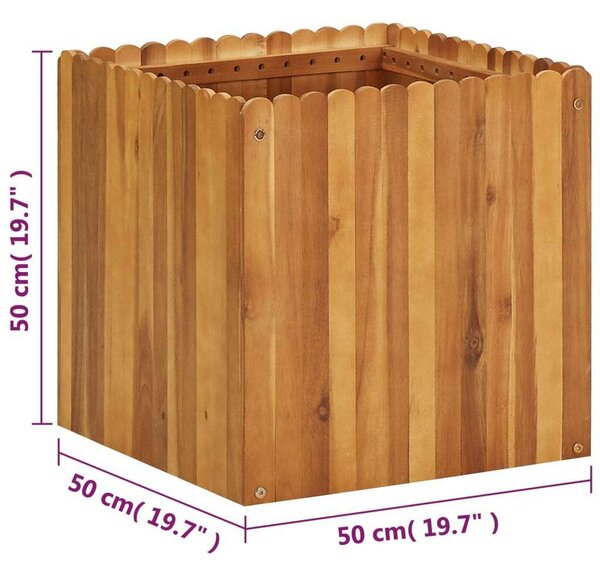 VidaXL Akácfa Magaságyás - 50x50x50 cm