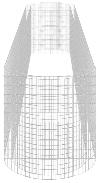 VidaXL Gabion Magaságyás - 600x100x100 cm