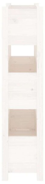 VidaXL 3 Szintes Növénytartó - Fehér Fenyőfa - 77x25x104,5 cm