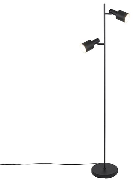 Modern állólámpa fekete 2-lámpás - Stijn