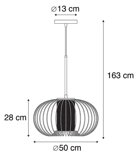 Design lógólámpa arany fekete színben 50 cm - Marnie