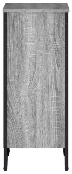 Szürke sonoma színű szerelt fa könyvespolc 50 x 31 x 74,5 cm