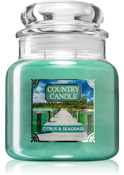 Country Candle Citrus & Seagrass illatos gyertya nagy 453 g